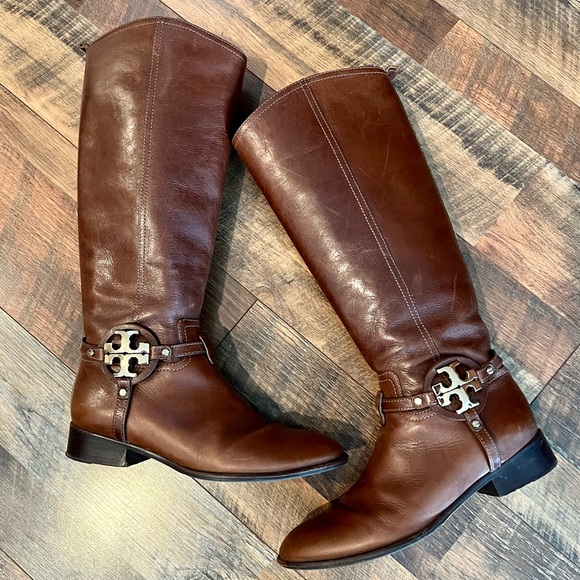 TORY BURCH Aaden Leather Riding Boot - Picture 6 of 12